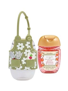 BBW X Vera Bradley Green Garden Apron PocketBac Holder + PEACH
BLOSSOM NECTAR